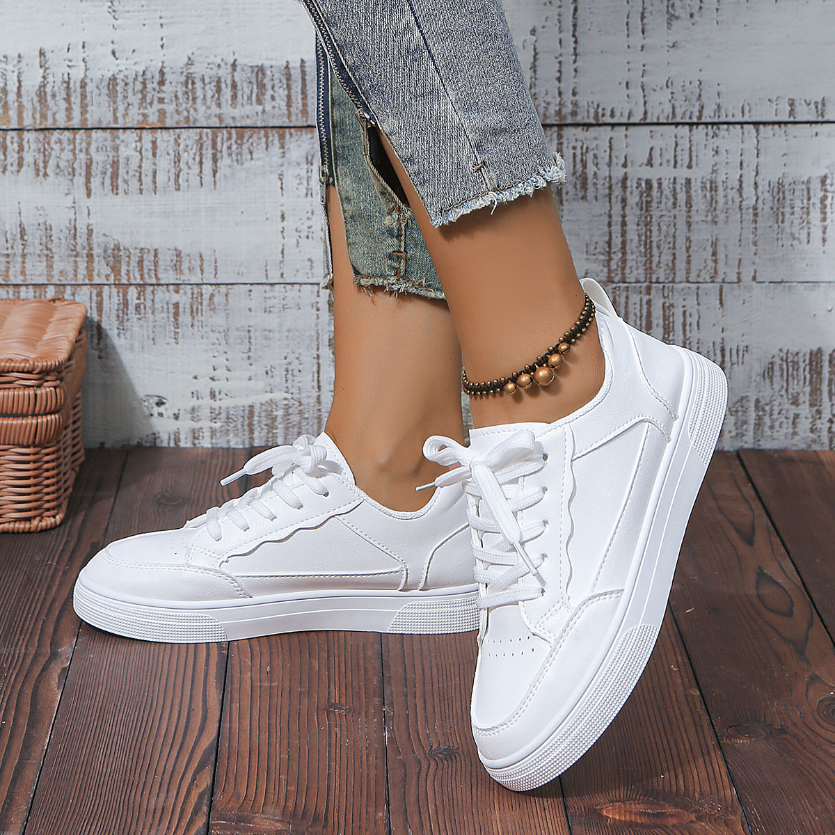 Spring New Ins Trendy Students Versatile Casual Sports White Shoes - Image 2
