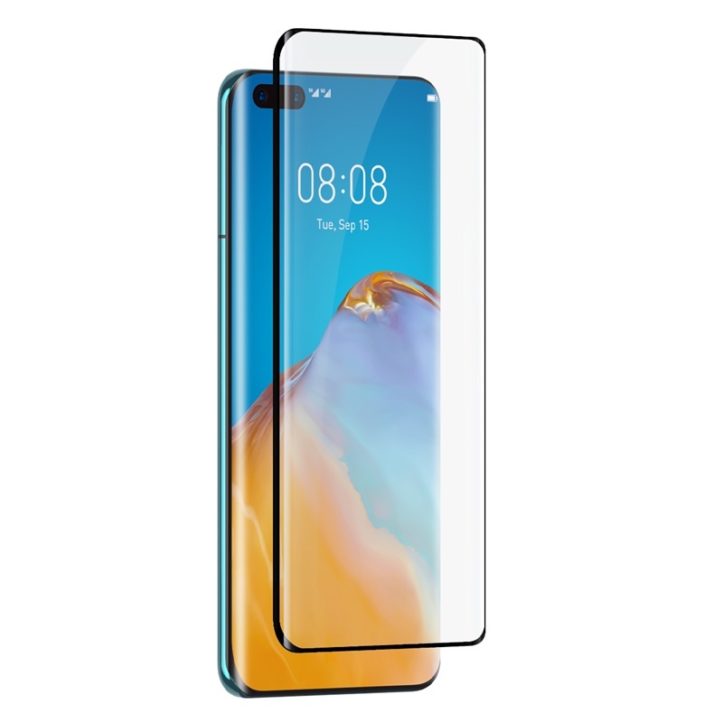 Full Screen Curved Full Adhesive Tempered Film For P40 Pro Single Pack Black - Image 4