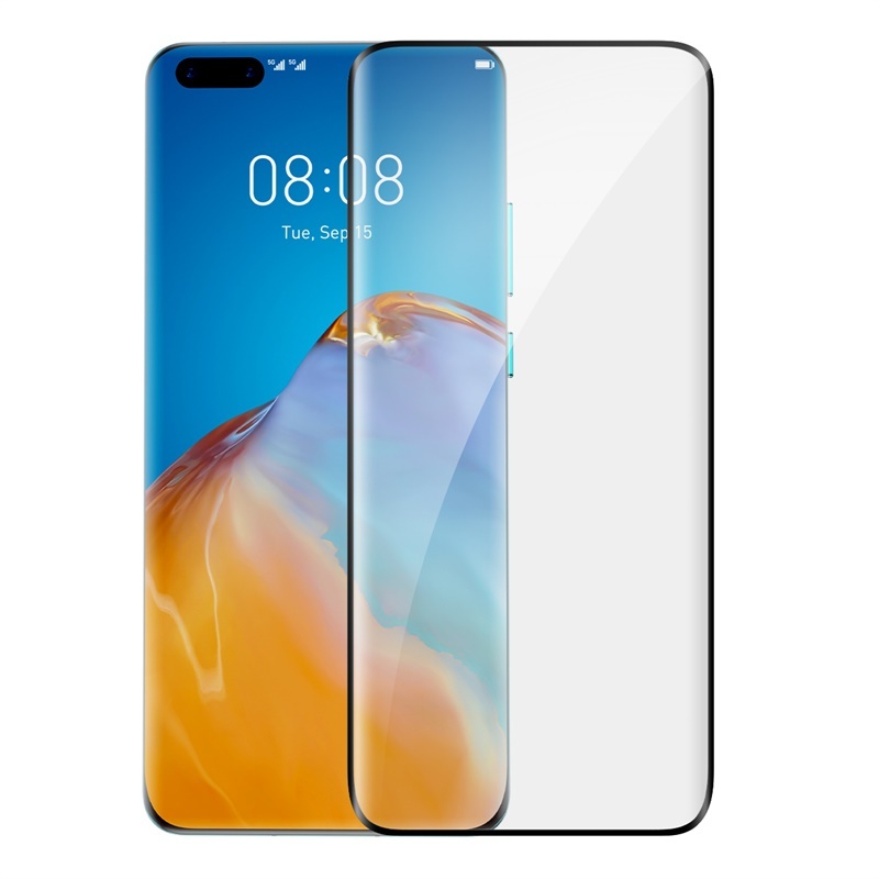 Full Screen Curved Full Adhesive Tempered Film For P40 Pro Single Pack Black - Image 6