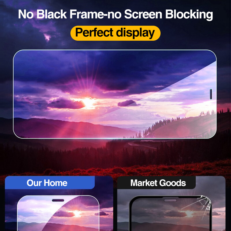 Compatible With Apple, 4Pcs Full Cover Tempered Glass For 12 Pro Max Screen - Image 4
