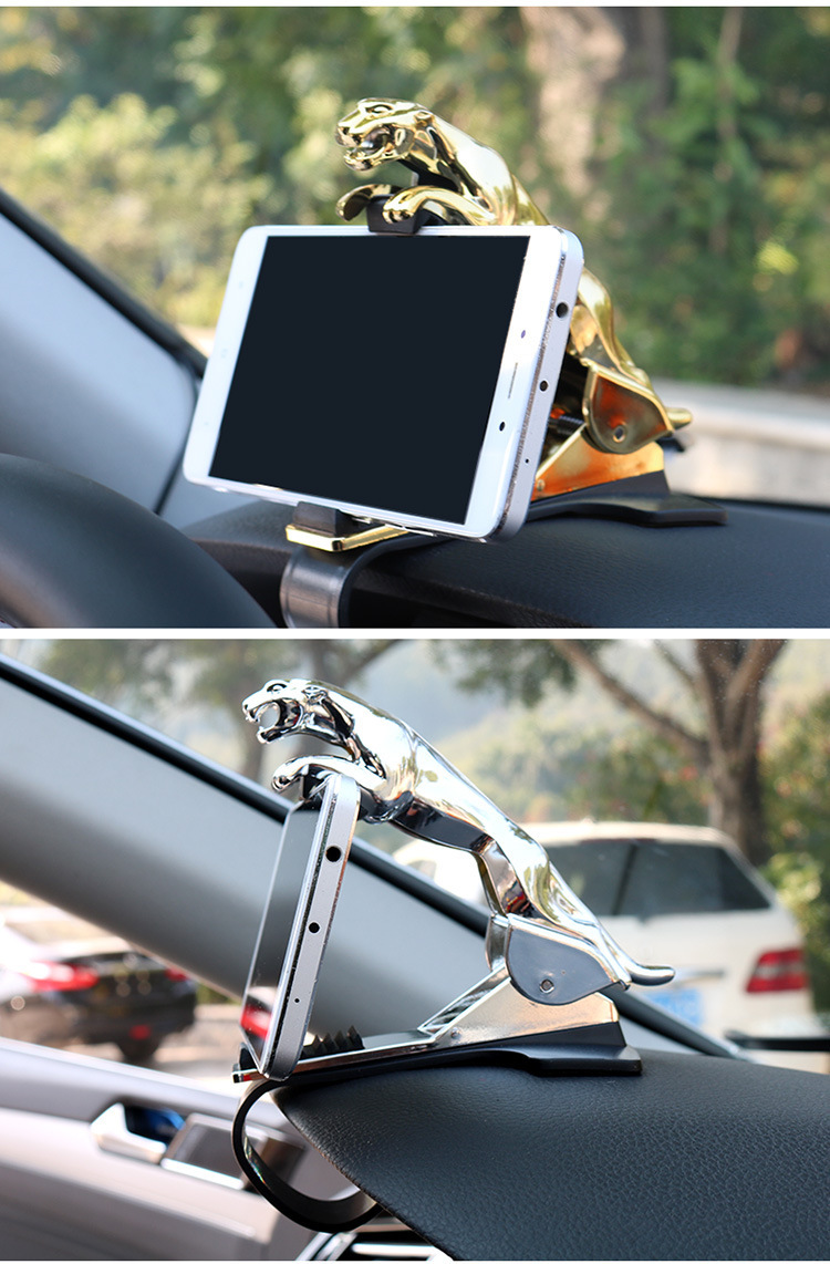Car-Accessories Phone-Holder Gps-Stand Cellphone Adjustable Jaguar-Design 360-Degree - Image 2