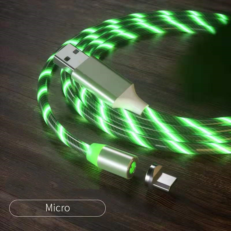 Magnetic Charging Cable Streamer Fast Charging Cable Lighting Micro USB Cable LED Magnet Charger Type-C Cable - Image 10