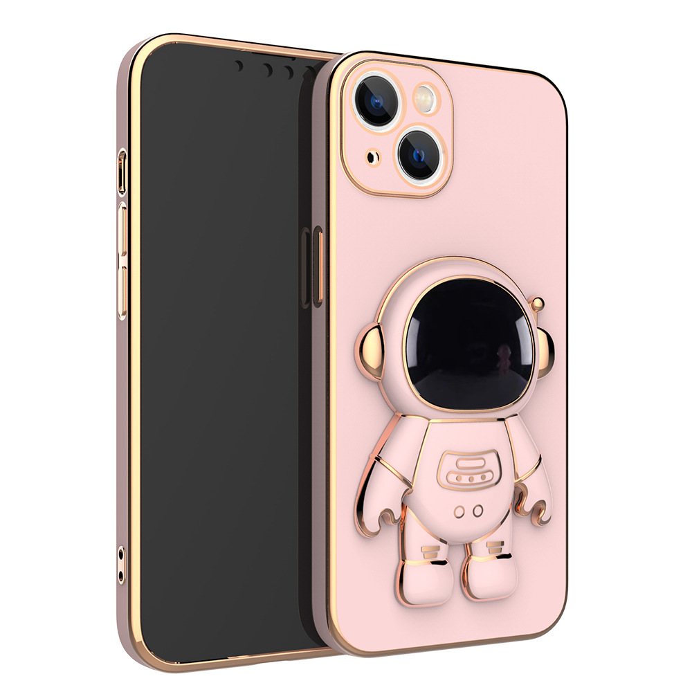 Self-contained Lens Film Mobile Phone Case Electroplating Bracket Protective Cover - Image 6