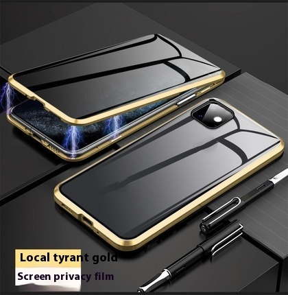 Anti-peep Magnetic Protective Shell Magnetic Privacy Glass Phone Case - Image 7