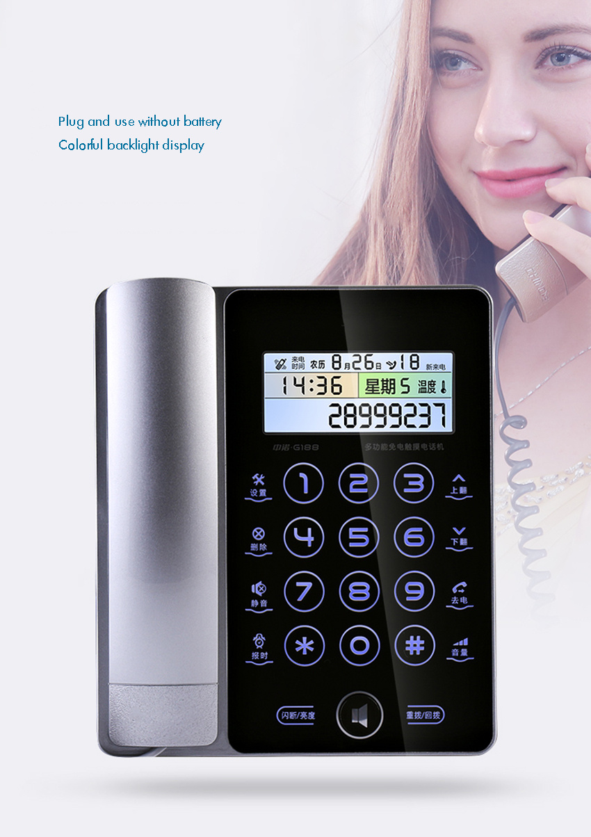 Creative Fashion Touch Screen Fixed Telephone Landline - Image 7