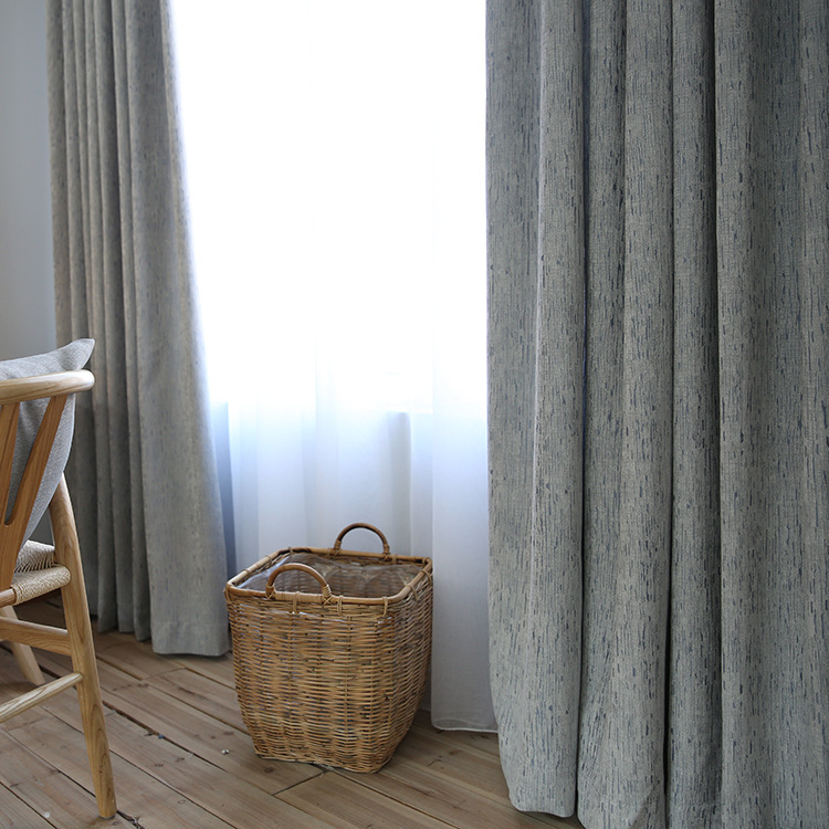 Solid color modern simple thick cotton curtain fabric - Image 2