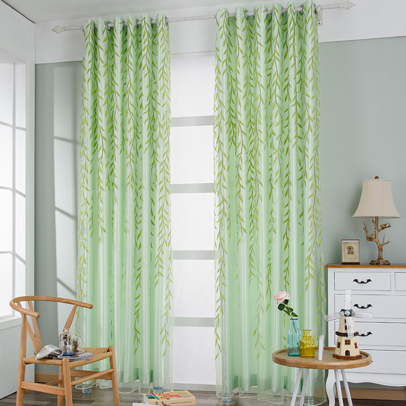 Exquisite Transparent Printed Curtains - Image 2
