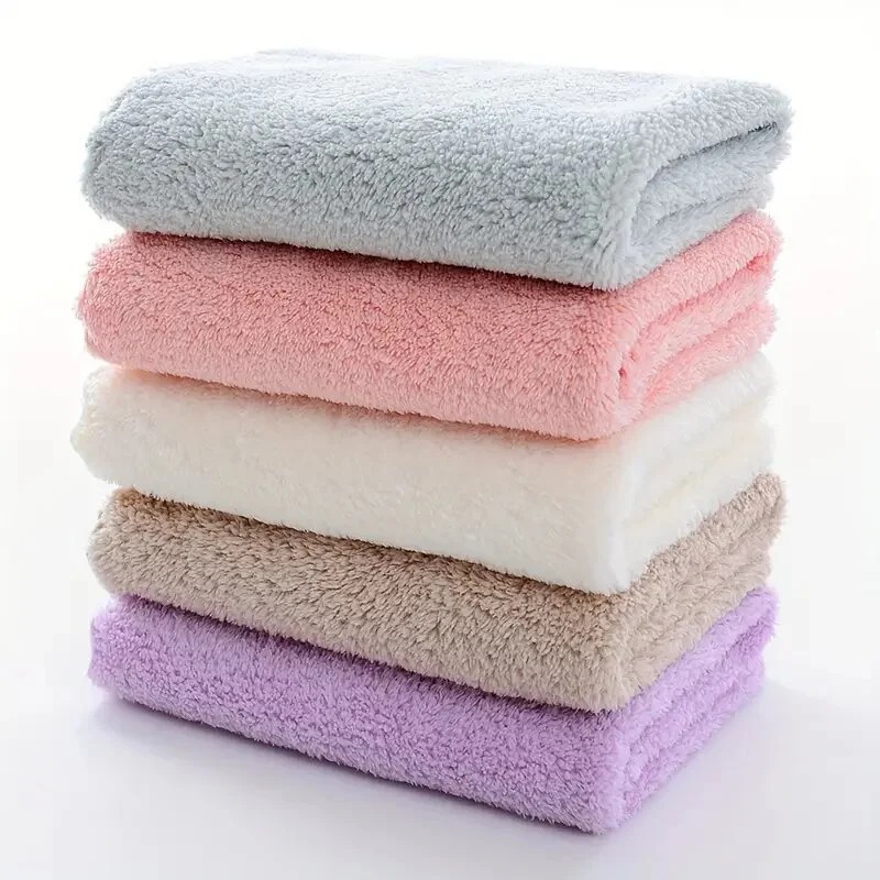20 Solid Color Towels, Super Absorbent & Quick-drying, Suitable For Home, Office And Travel - Image 2