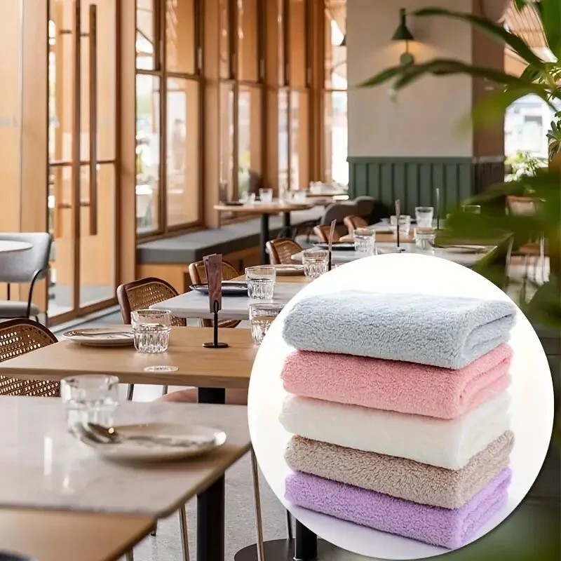 20 Solid Color Towels, Super Absorbent & Quick-drying, Suitable For Home, Office And Travel - Image 4