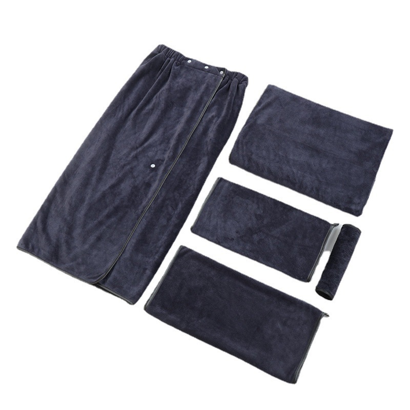 Large Wearable Microfiber Towel Five-piece Set - Image 9