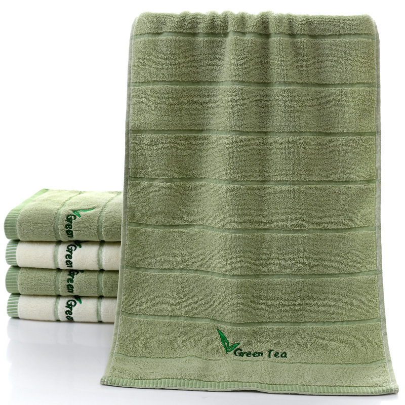 Pure Cotton 32 Strand Embroidered Face Washing Towel - Image 4