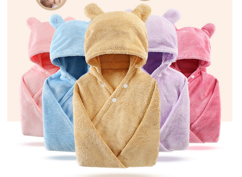 Cotton baby care hooded bath towel - Image 3