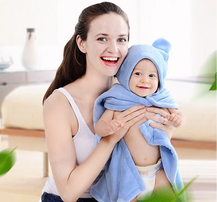 Cotton baby care hooded bath towel - Image 5