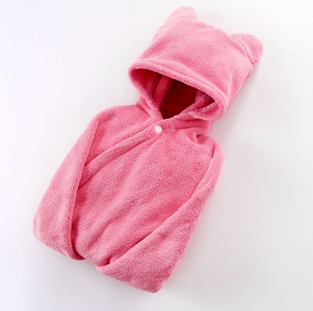 Cotton baby care hooded bath towel - Image 8