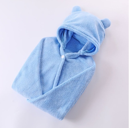 Cotton baby care hooded bath towel - Image 10