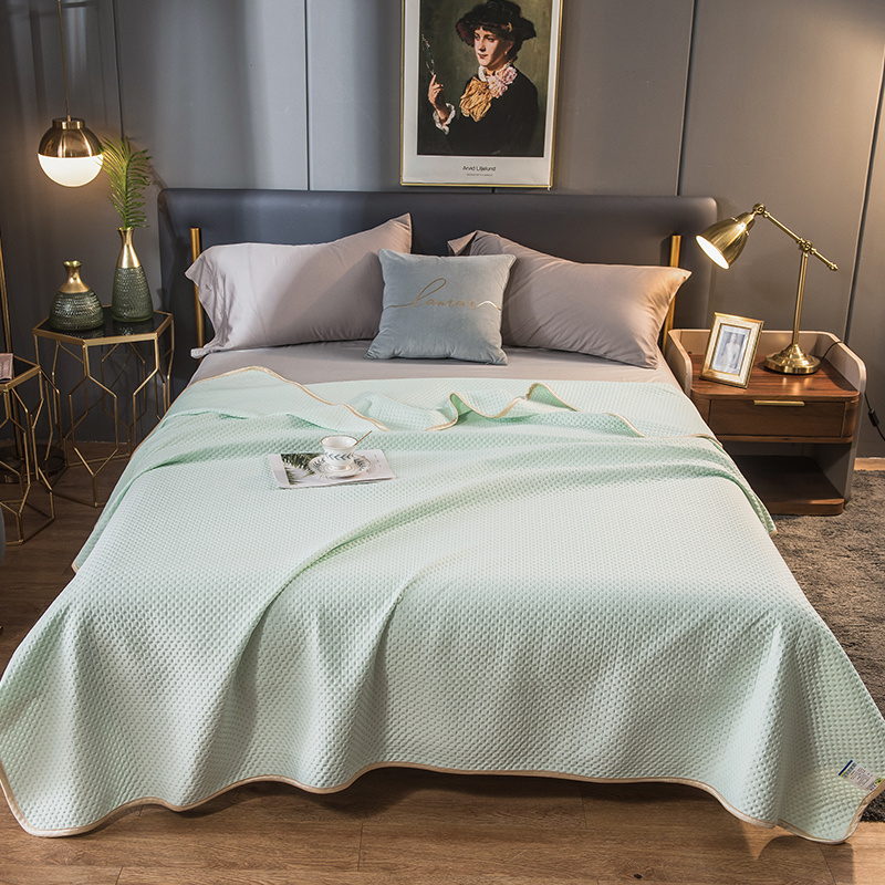 Single And Double Ice Silk Summer Quilt Washable Thin Quilt - Image 5