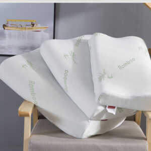 Wave Shaped Bamboo Fiber Slow Rebound Space Memory Pillow