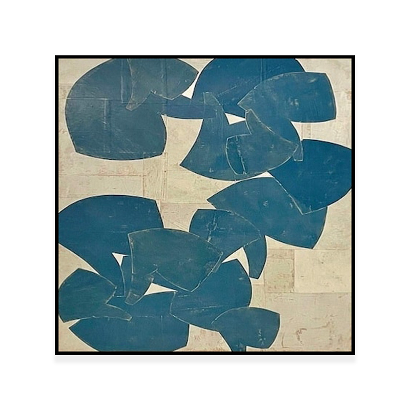 New Design Modern Large Wall Painting Hand Painted Acrylic Blue Abstract Oil Painting On Canvas For Living Room Decor - Image 7