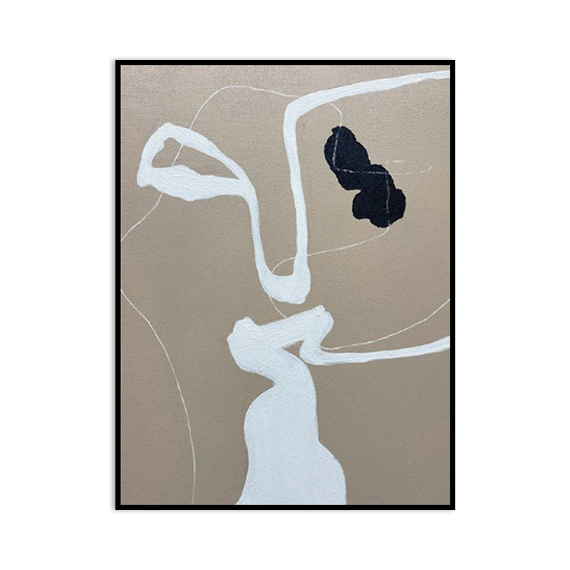 Handmade Oil Painting Canvas Wall Art Decoration Modern Minimalist Abstract For Home Living Room Dining Room Decor Rolled Frameless Unstretched Painting - Image 5