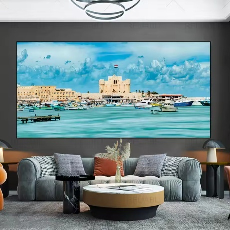 Living Room Decorative Painting Solid Wood Frameless - Image 2