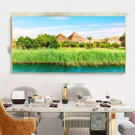 Living Room Decorative Painting Solid Wood Frameless - Image 3