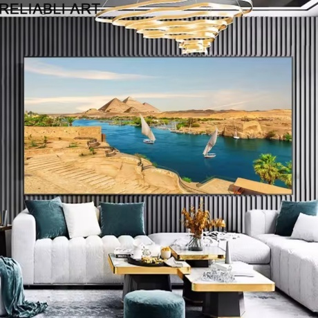 Living Room Decorative Painting Solid Wood Frameless - Image 8