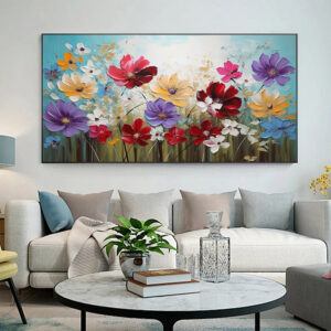 Handmade Oil Painting Canvas Wall Art Decoration Colorful Beautiful Gosang Flowers For Home Decor Rolled Frameless Unstretched Painting
