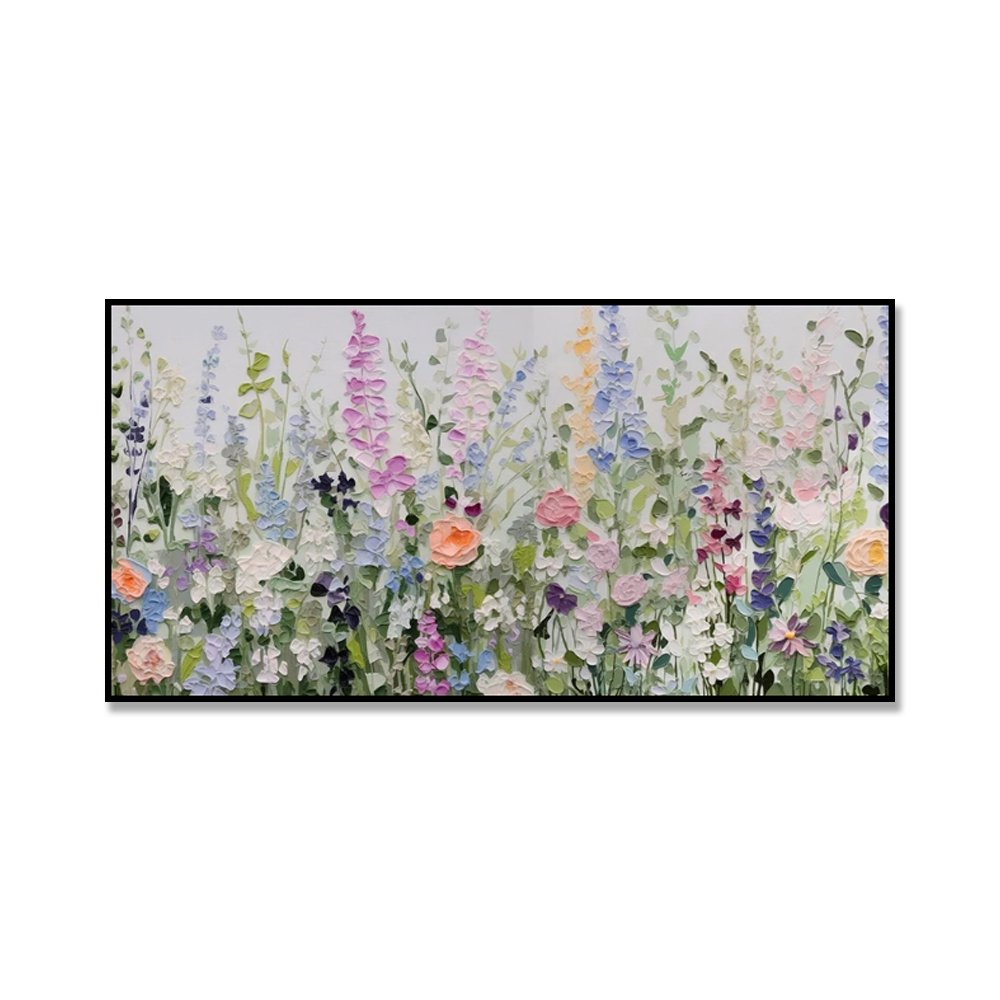 Handmade Knife Flowers Oil Painting Image On Canvas Without Border Picture Wall Art Decoration Retro Abstract For Home Room Decor - Image 6