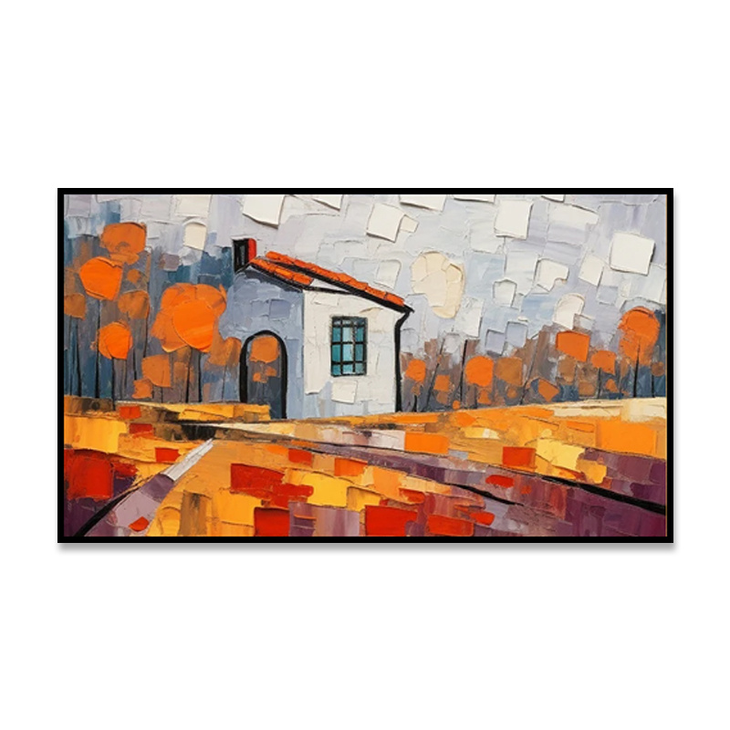 Handmade Oil Painting Canvas Wall Art Decoration Rural Landscape For Home Living Room Dining Room Decor Rolled Frameless Unstretched Painting - Image 5