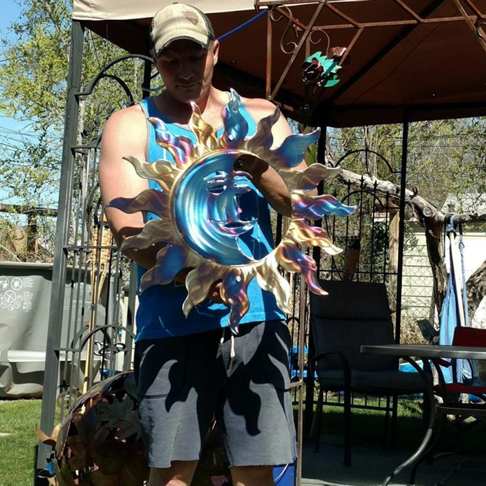 Metal Sun Iron Craft Indoor And Outdoor Decoration - Image 5