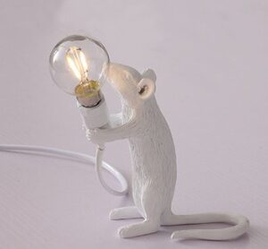 Mouse Personality Mini Decorative Lamp Children'S Room Table Lamp Dormitory Bedside Eye Protection Small Table Lamp