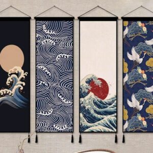 Japanese style living room background wall tapestry