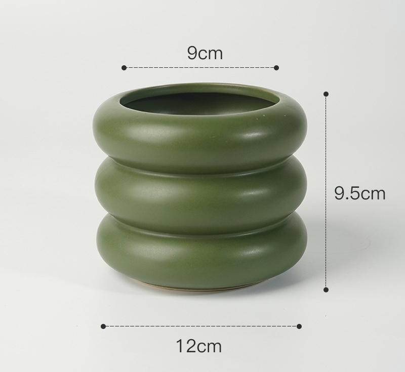 Morandi Soft Round Ceramic Flower Vase - Image 2