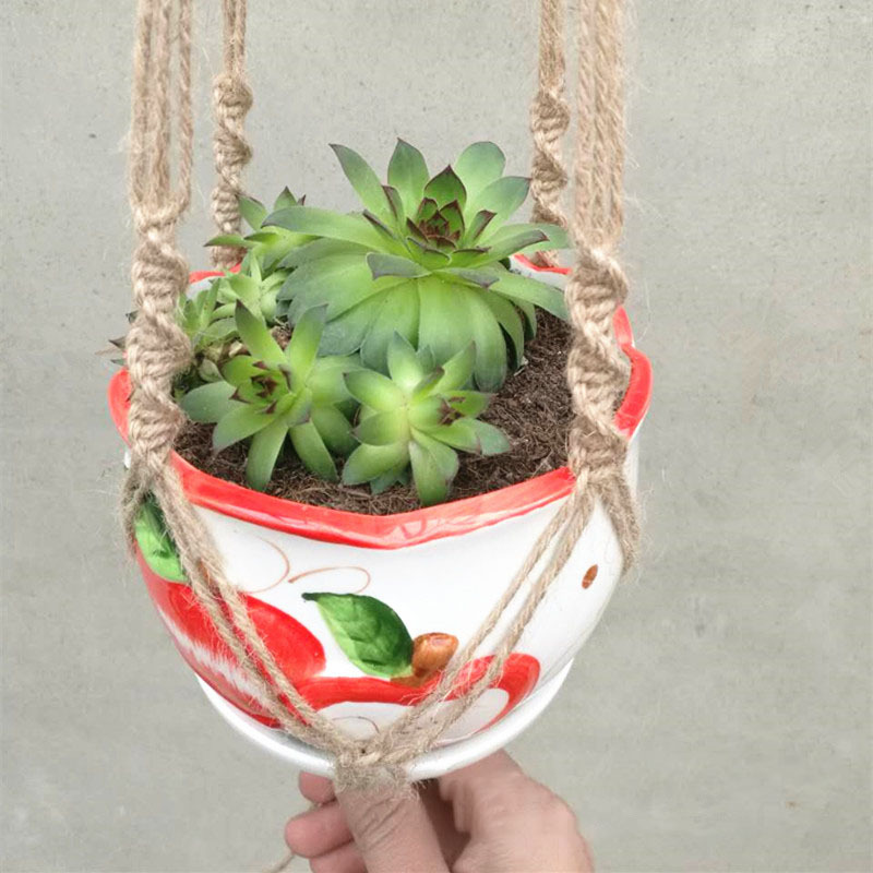 Flower Pot Net Bag Plant Greening Hanging - Image 4