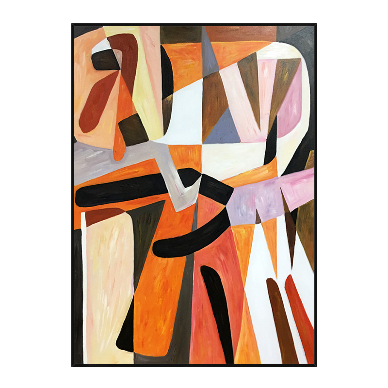 Oil Painting Hand Painted Abstract Hallway Decorative - Image 3