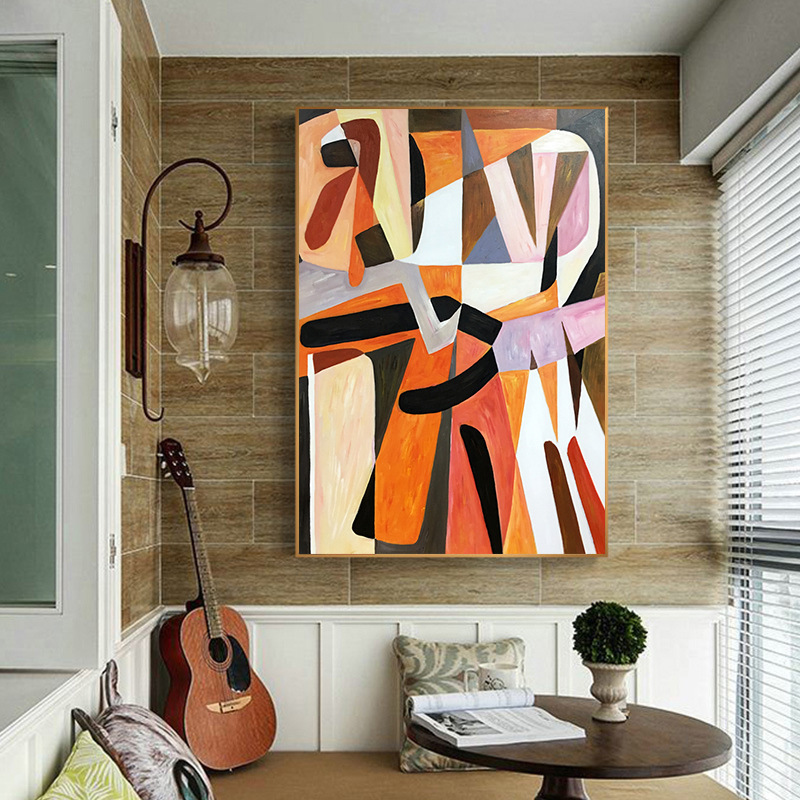 Oil Painting Hand Painted Abstract Hallway Decorative - Image 5