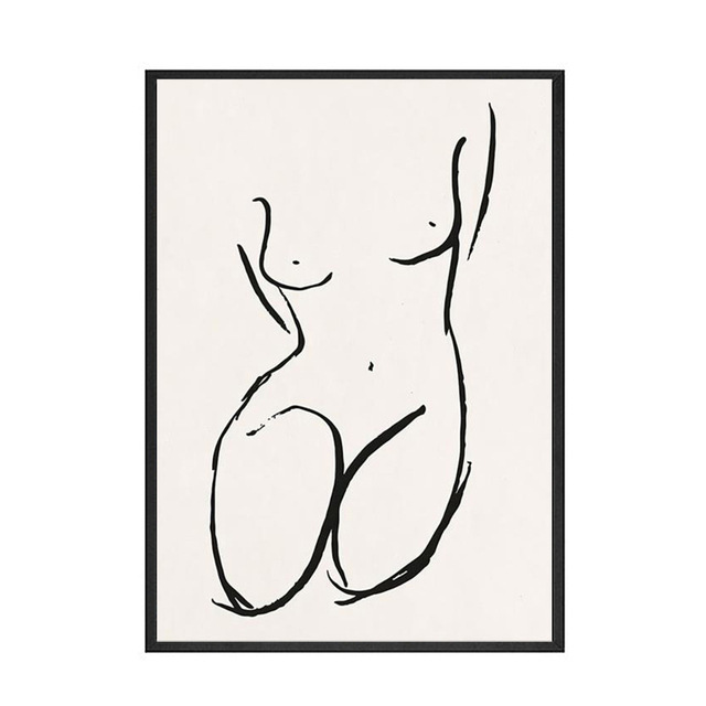 Nordic Oil Painting Poster Abstract Plant Wall Art Paintings - Image 5