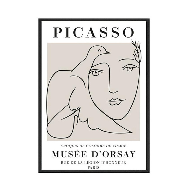 Nordic Oil Painting Poster Abstract Plant Wall Art Paintings - Image 7