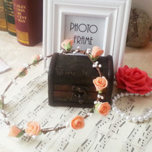 Hand-decorated Bridal Wreath Material Corsage Iron Wire Simulation Lace Foam Rose Bouquet