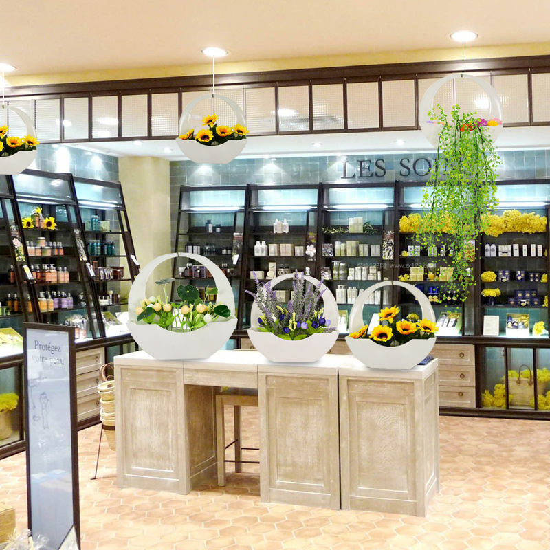 Shopping mall creative pastoral hanging flower basket - Image 2