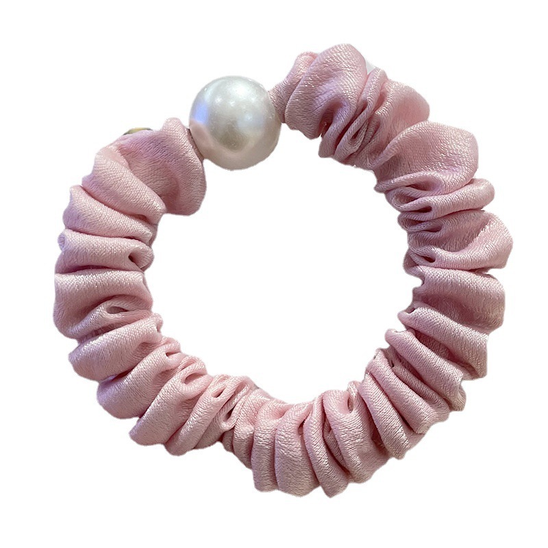 Pearl Head Rope Cloth Art Large Intestine Meatballs Hair Ornaments Ponytail - Image 2