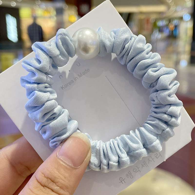 Pearl Head Rope Cloth Art Large Intestine Meatballs Hair Ornaments Ponytail - Image 5