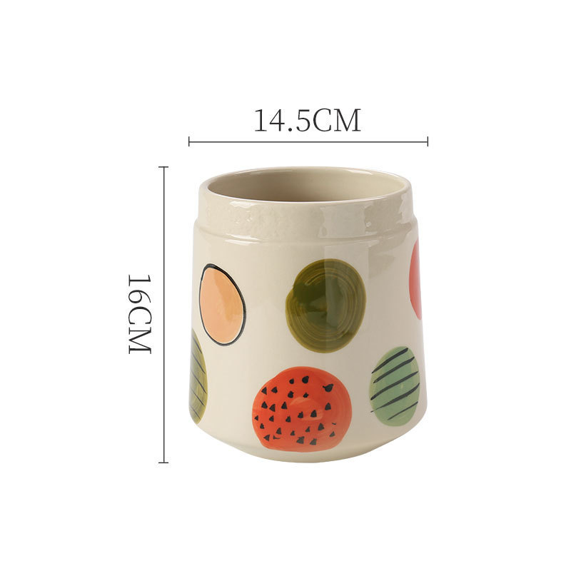 Creative Hand-painted Ceramic Vase Living Room Decoration Home Decoration - Image 7