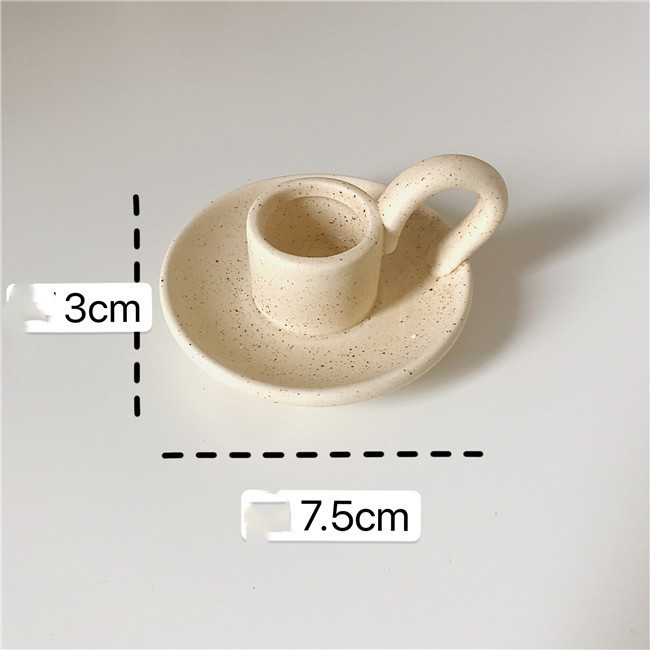 Ceramic Hand-held Candlestick Ornaments Jewelry Photography Props Homestay Decoration Background - Image 3