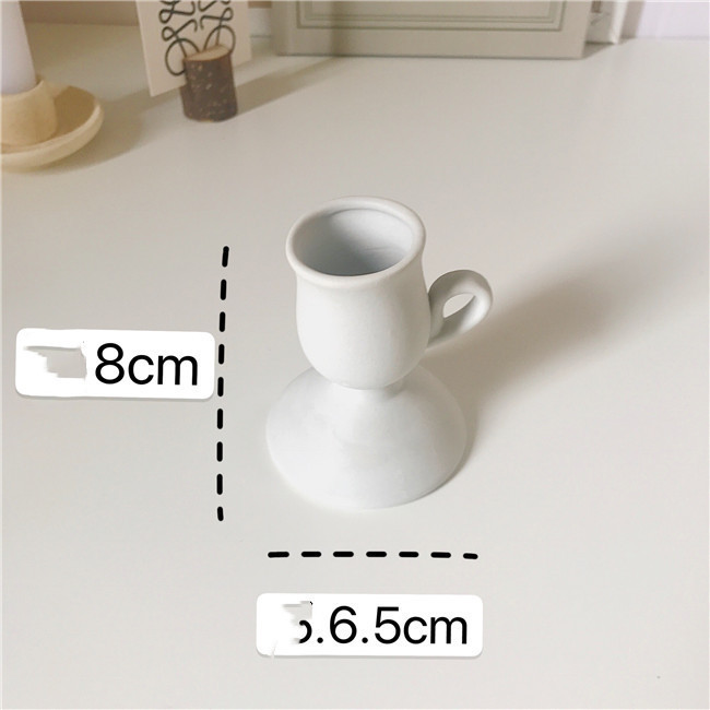 Ceramic Hand-held Candlestick Ornaments Jewelry Photography Props Homestay Decoration Background - Image 5
