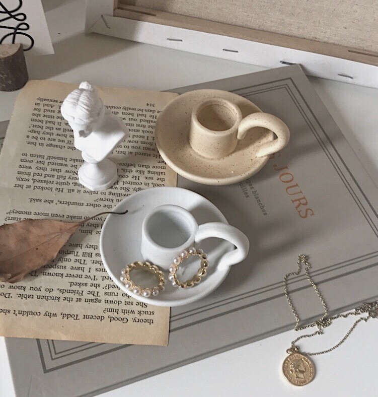 Ceramic Hand-held Candlestick Ornaments Jewelry Photography Props Homestay Decoration Background - Image 7