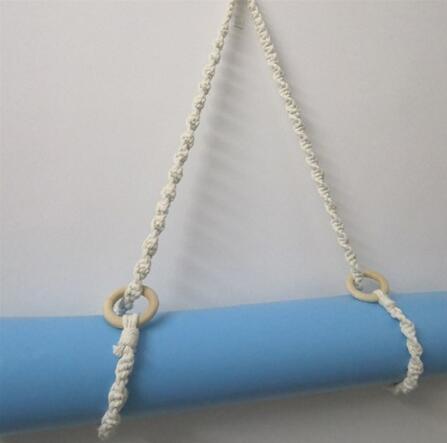 Portable Hand-Woven Yoga Mat Tassel Storage Bag