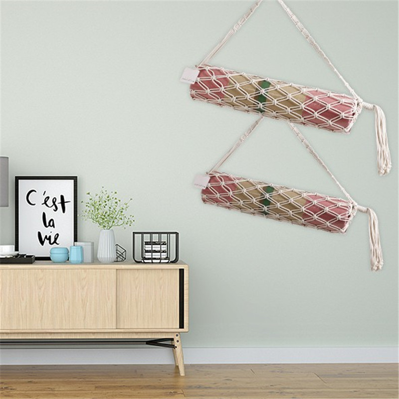 Portable Hand-Woven Yoga Mat Tassel Storage Bag - Image 2