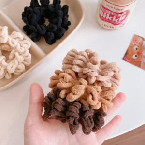 Velvet Simple Large Intestine Hair Rope Rubber Band Net Red Ponytail Hair Rope Head Jewelry