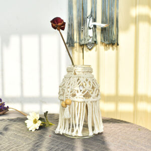 Ins Style Nordic Hand-woven Vase Creative Decoration Living Room Table Decoration Candlestick Shooting Props
